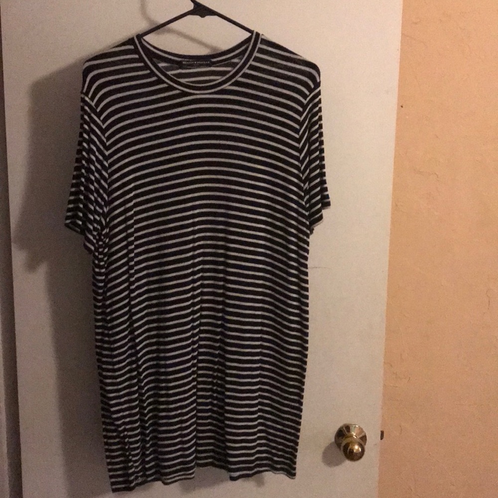 Brandy Melville One Size Striped T-shirt Dress